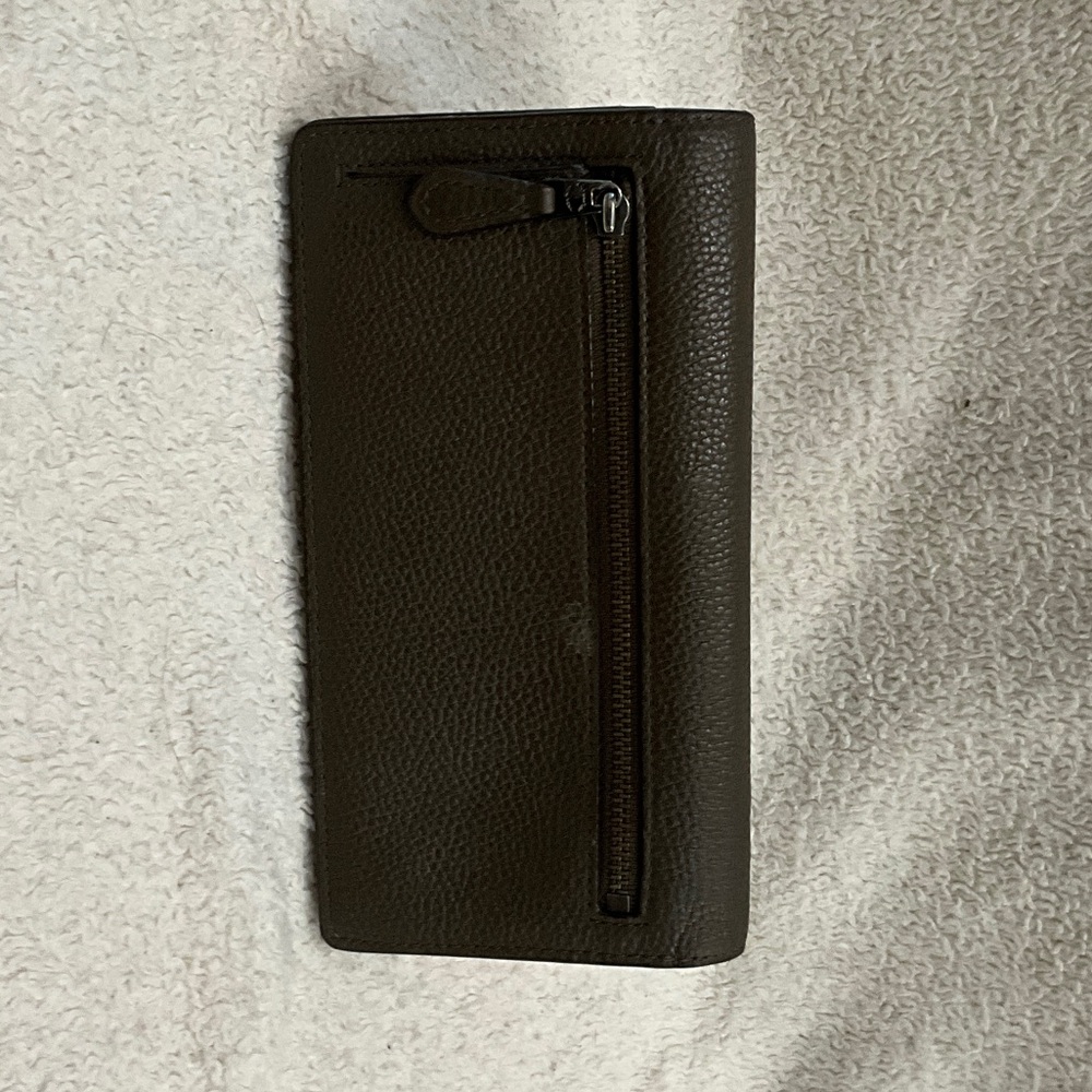 Coach Dark Brown Leather Clutch - Picture 6 of 6